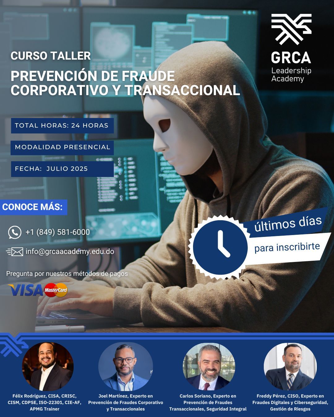 Curso Taller de Prevención de Fraude Corporativo y Transaccional – GRCA Leadership Academy